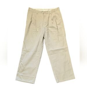 CK Calvin Klein Men's Khakis Vintage 90s Tan Pants Pleated Size 36